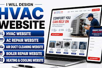 hvac website ac repair website air duct cleaning website boiler repair website