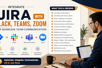 integrate jira with slack teams zoom for seamless team communication