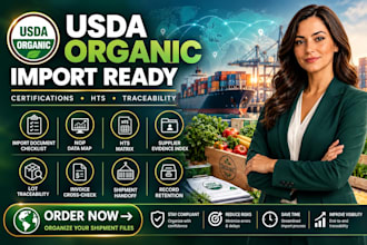 organize usda organic import traceability documents