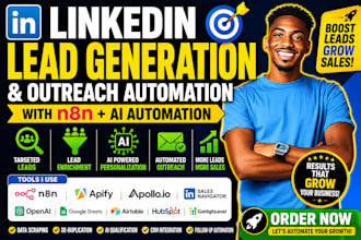 build linkedin automation bot ai chatbot lead generation outreach n8n automation