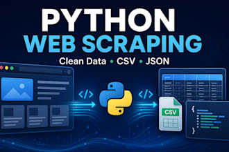 scrape websites and deliver clean structured data