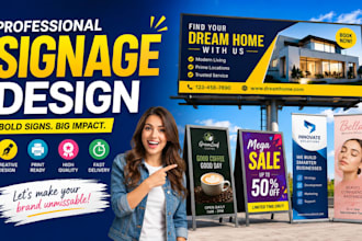 design billboard yard sign signage signboard banner