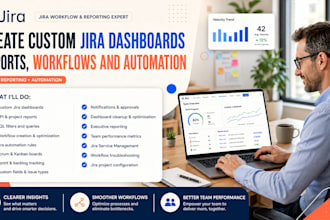 create custom jira dashboards reports workflows and automation