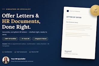 create professional HR employment letters and documents