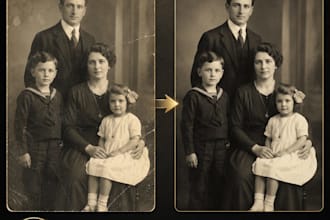 professionally restore, repair, enhance, or colorize old damaged photos