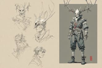 character concept art and character design