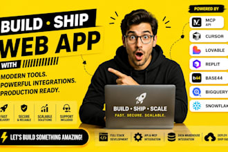 build ship web app with mcp api cursor lovable replit base44 bigquery snowflake