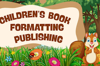 format and publish your children picture book for KDP, lulu, barnes and noble