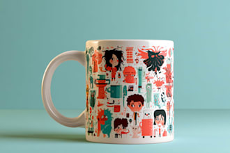 design a unique coffee mug and custom mug design