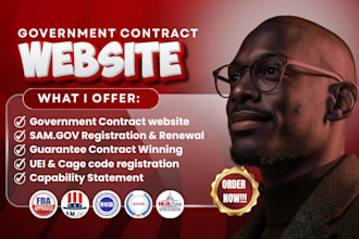 do government contract website to win contract on sam gov website, b2b website