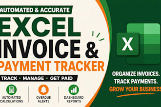 create excel invoice tracker payment tracker automated invoice billing system