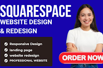 build squarespace website design and website development