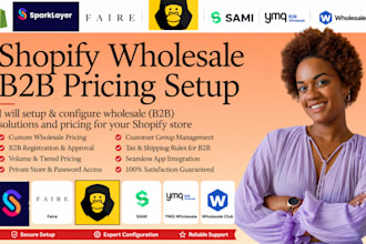 setup shopify sparklayer faire wholesale gorilla sami ymq wholesale club b2b app
