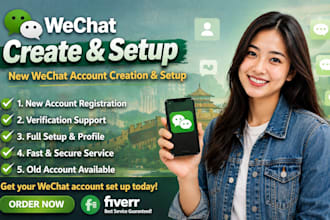 help you to registration a wechat account professionally