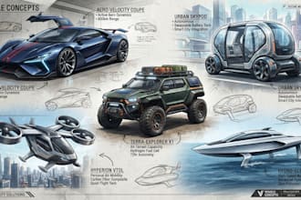 design and sketch the car or vehicle