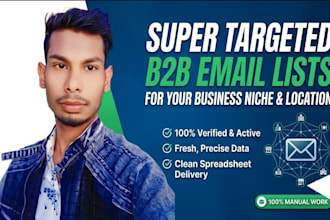 collect targeted b2b email list for any industry