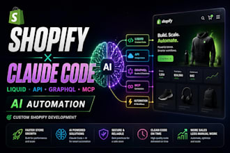 build shopify claude code liquid API graphql mcp ai automation shopify store