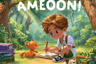 illustrate children story book illustration, story book,