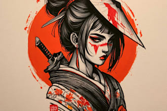 design creative japanese anime tattoo artwork