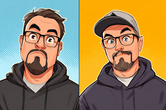 draw portraits and caricature illustrations