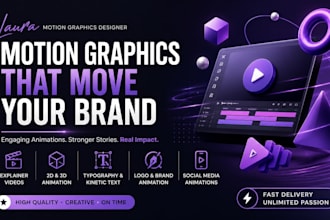 design professional motion graphics