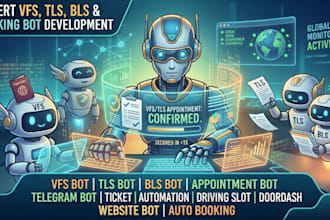 code booking appointment bot,booking bot,vfs booking bot,bls appointment
