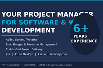 be your project manager for software or web development