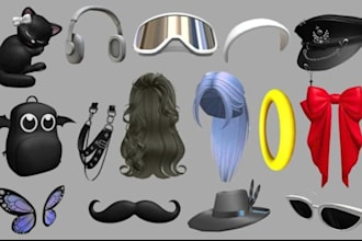 create any custom roblox ugc 3d models game assets and accessories
