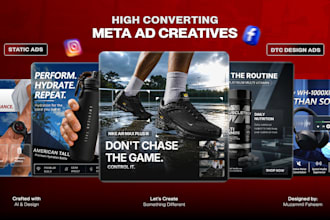 professional social media posts and ad creative design