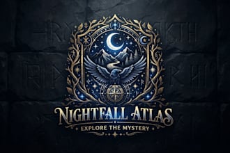 design a mysterious night logo for your brand