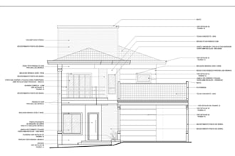 do architectural city permit drawing in autocad, blueprint