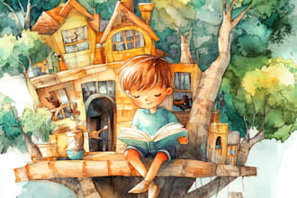 children story book illustration children story book illustration