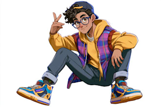 design a custom anime pngtuber model for streaming