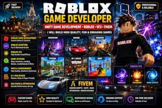 roblox game developer unity game development, roblox developer roblox vfx, fivem