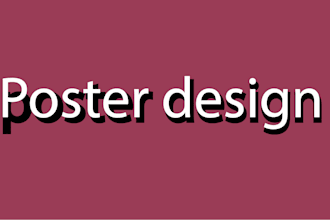 design poster, postcard, brochure or leaflet