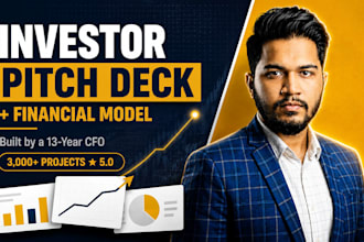 create an investor pitch deck with financial projections