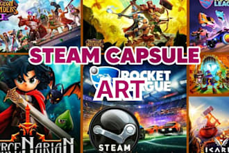 design steam capsule art steam page steam image cover art steam banner game art