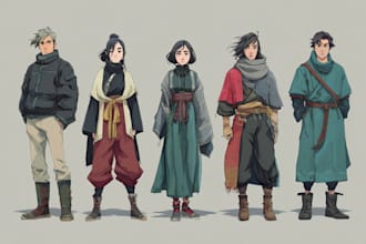 custom comic character for illustration