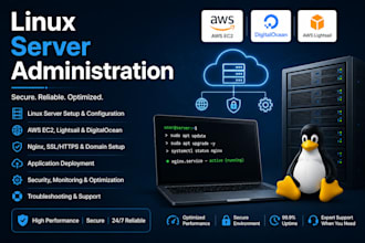 configure linux servers on AWS ec2, lightsail and digitalocean