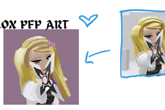 draw your roblox character as a profile picture