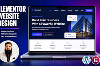 design a professional elementor wordpress website