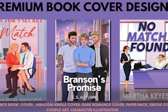 romance book cover illustration,fantasy book cover,romance book cover for kindle