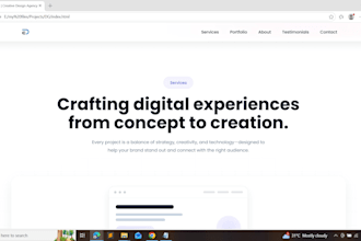 develop a custom responsive website or single page app