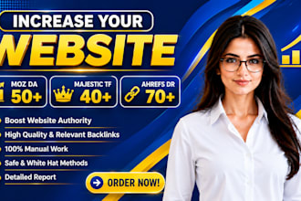 build high ranking moz da 50 aherfs dr 70 and tf 40  links