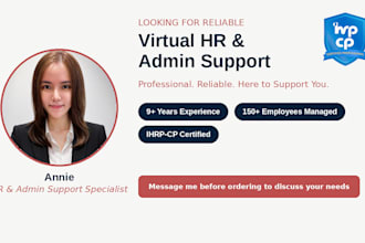 be your virtual HR and admin assistant