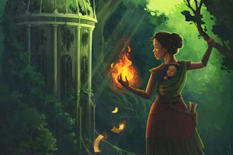 design fantasy book cover or book cover