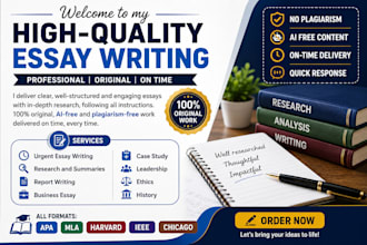 do fast and urgent essay writing as an essay writer expert