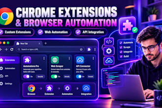 build chrome extensions and browser automation tools