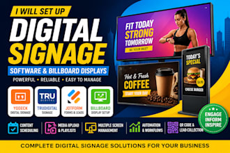 setup software for digital signage billboard jotform trudigital yodeck