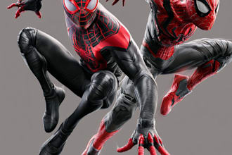 illustration the original superhero art in the spider verse
